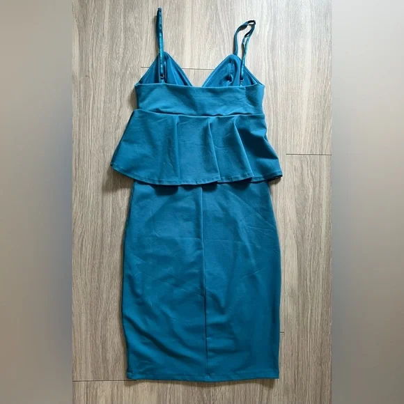 Bebe Bodycon Peplum Top Dress - Picture 3 of 7